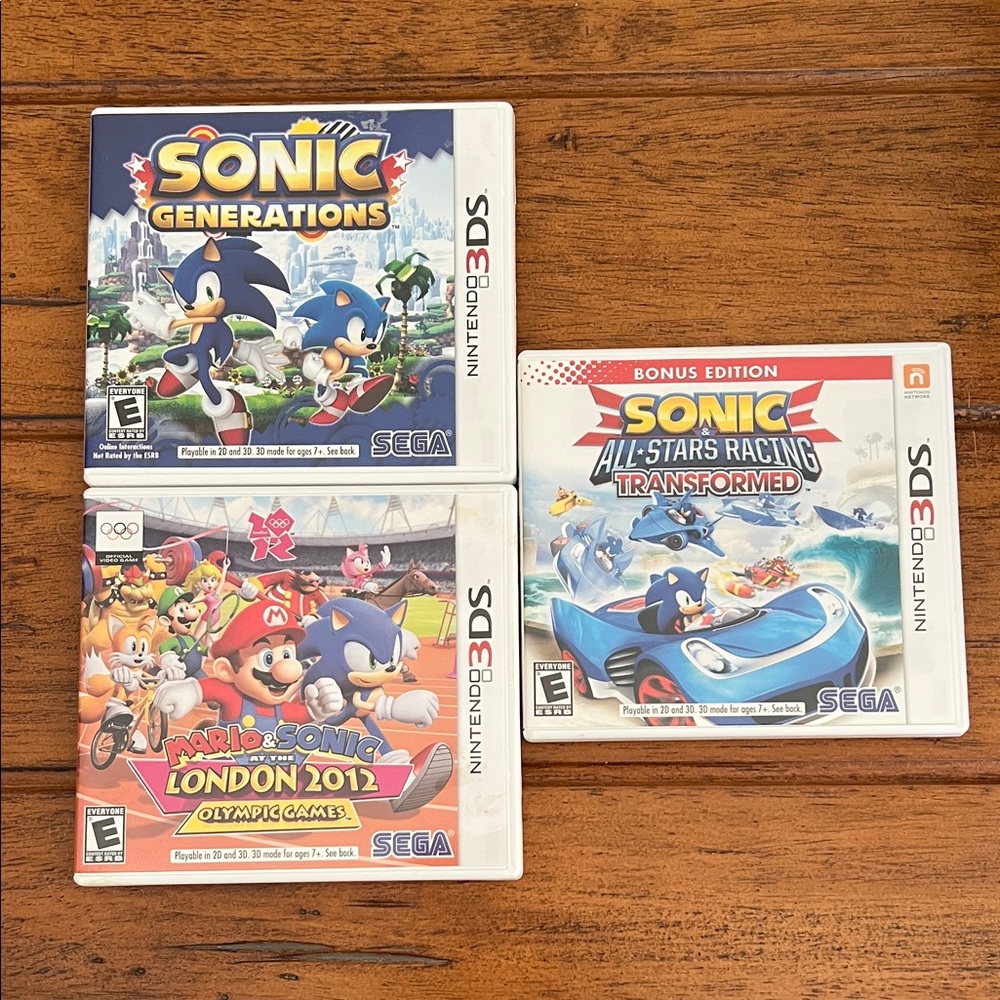 Nintendo 3DS Sonic Generations, London 2012 and Transformed